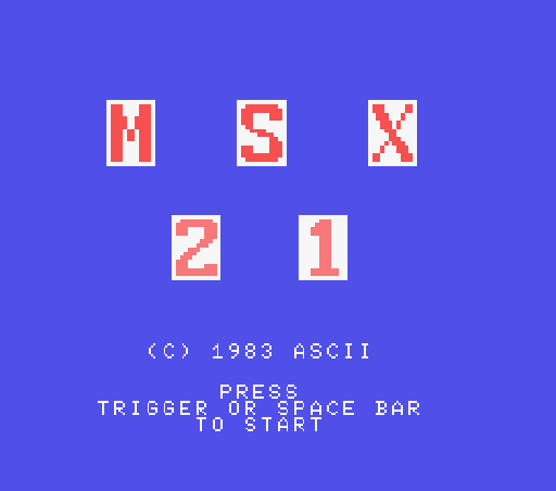 Game MSX21 (Machines with Software eXchangeability - msx1)