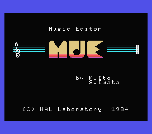 Game Music Editior (Machines with Software eXchangeability - msx1)