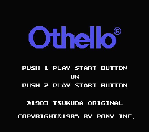 Game Othello (Machines with Software eXchangeability - msx1)