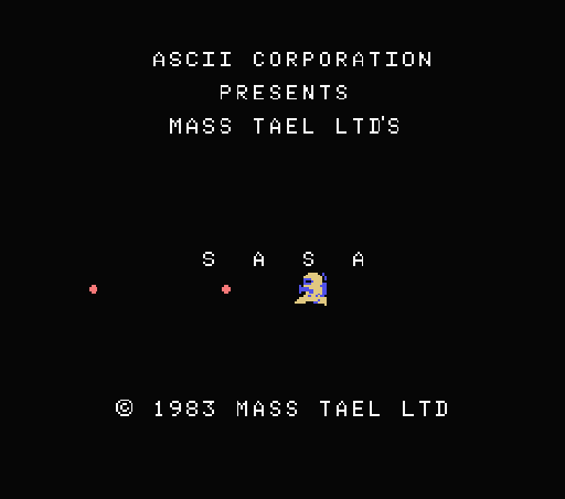 Game Sasa (Machines with Software eXchangeability - msx1)