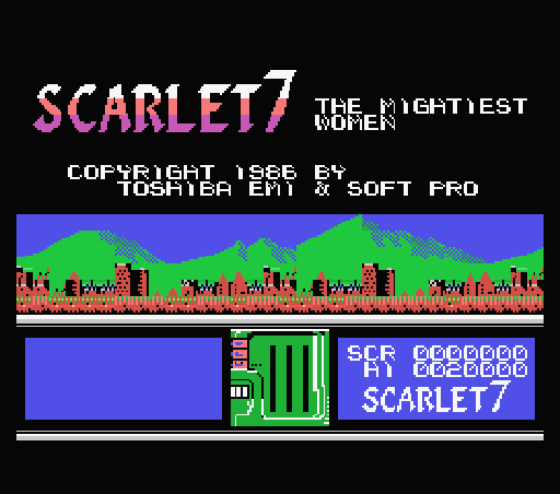 Game Scarlet 7 (Machines with Software eXchangeability - msx1)