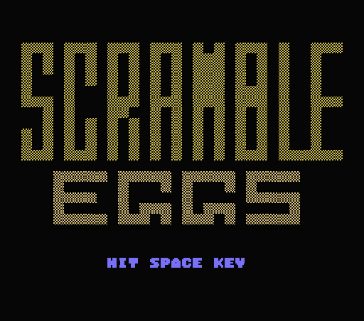 Game Scramble Eggs (Machines with Software eXchangeability - msx1)