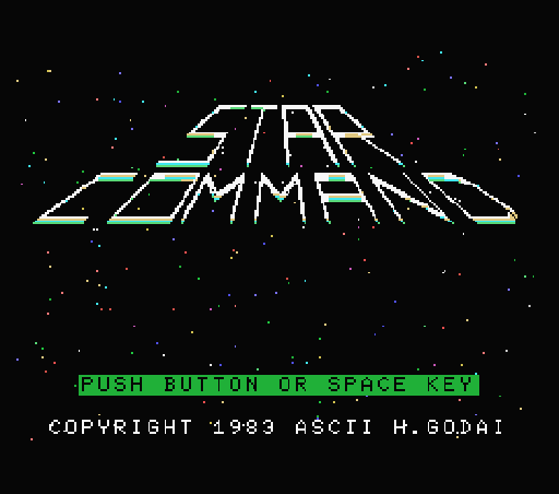 Down-load a game Star Command (Machines with Software eXchangeability - msx1)