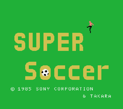 Game Super Soccer (Machines with Software eXchangeability - msx1)