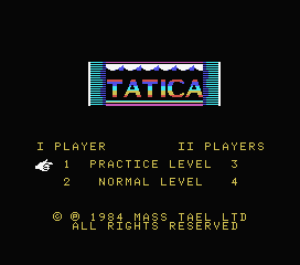 Game Tatica (Machines with Software eXchangeability - msx1)
