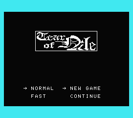 Game Tear of Nile (Machines with Software eXchangeability - msx1)