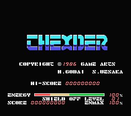 Game Thexder (Machines with Software eXchangeability - msx1)