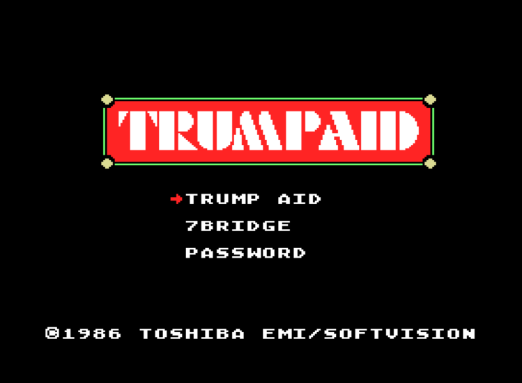 Game Trump Aid (Machines with Software eXchangeability - msx1)