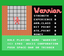 Game Warrior (Machines with Software eXchangeability - msx1)