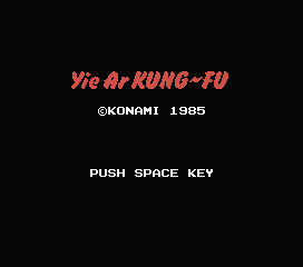 Game Yie Ar Kung-Fu 1 (Machines with Software eXchangeability - msx1)