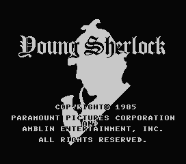 Game Young Sherlock (Machines with Software eXchangeability - msx1)