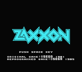 Game Zaxxon (Machines with Software eXchangeability - msx1)
