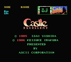 Game Castle Excellent (Machines with Software eXchangeability - msx1)