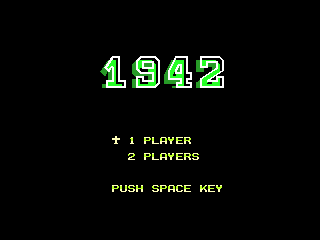 Game 1942 (Machines with Software eXchangeability 2 - msx2)