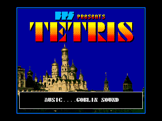 Game Tetris (Machines with Software eXchangeability 2 - msx2)
