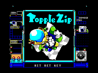 Game Topple Zip (Machines with Software eXchangeability 2 - msx2)
