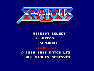 Game Xevious - Fardraut Saga (Machines with Software eXchangeability 2 - msx2)
