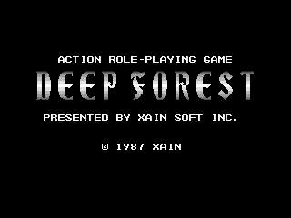Game Deep Forest (Machines with Software eXchangeability 2 - msx2)