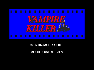Game Akumajo Drakula - Vampire Killer (Machines with Software eXchangeability 2 - msx2)