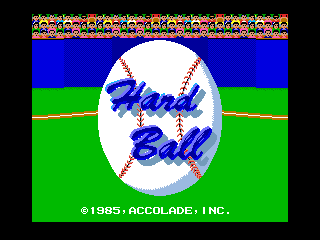 Game Hardball (Machines with Software eXchangeability 2 - msx2)
