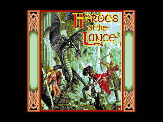 Game Heroes of The Lance (Machines with Software eXchangeability 2 - msx2)