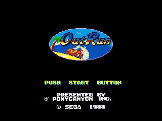 Game Outrun (Machines with Software eXchangeability 2 - msx2)