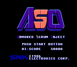 Game ASO - Armored Scrum Object (Dendy - nes)