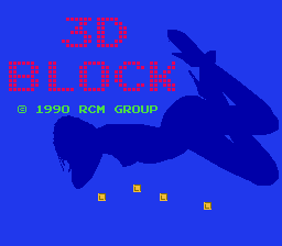 Game 3-D Block (Dendy - nes)