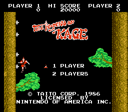 Game Legend of Kage, The (Dendy - nes)