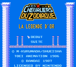 Down-load a game Les Chevaliers Du Zodiaque - La Legende D