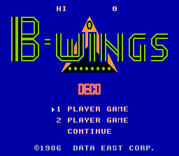 Game B-Wings (Dendy - nes)