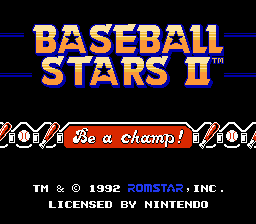 Game Baseball Stars II (Dendy - nes)