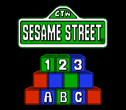 Game Sesame Street 123 - ABC (Dendy - nes)