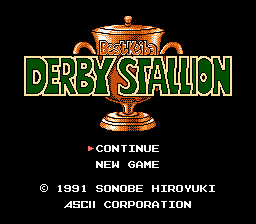 Game Best Keiba - Derby Stallion (Dendy - nes)