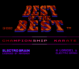 Game Best of the Best - Championship Karate (Dendy - nes)