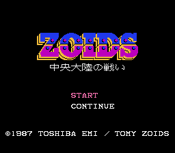 Game Zoids - Chuuou Tairiku no Tatakai (Dendy - nes)