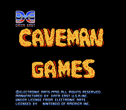 Game Caveman Games (Dendy - nes)