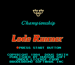Game Championship Lode Runner (Dendy - nes)