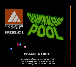 Game Championship Pool (Dendy - nes)