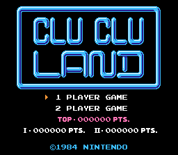 Game Clu Clu Land (Dendy - nes)