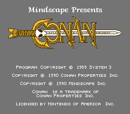 Game Conan - The Mysteries of Time (Dendy - nes)