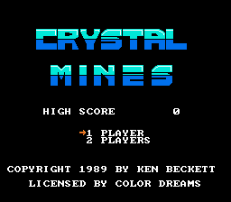 Game Crystal Mines (Dendy - nes)