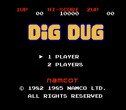 Game Dig Dug (Dendy - nes)