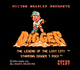 Game Digger T. Rock - The Legend of the Lost City (Dendy - nes)