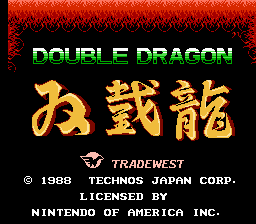 Game Double Dragon (Dendy - nes)