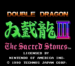 Game Double Dragon III - The Rosetta Stone (Dendy - nes)