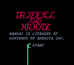 Game Dr. Jekyll and Mr. Hyde (Dendy - nes)