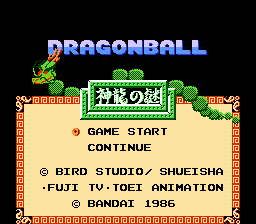 Game Dragon Ball - Shen Long no Nazo (Dendy - nes)