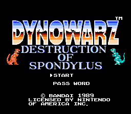Game Dynowarz - The Destruction of Spondylus (Dendy - nes)