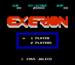 Game Exerion (Dendy - nes)